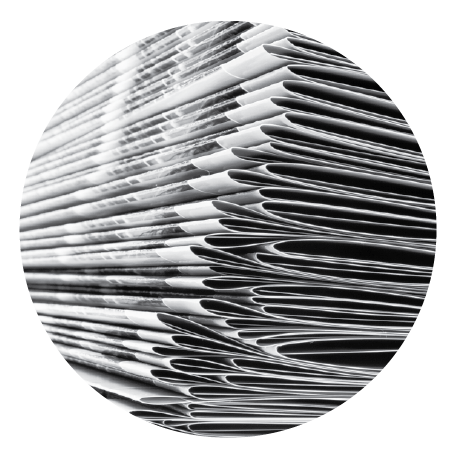 Stack of newspapers